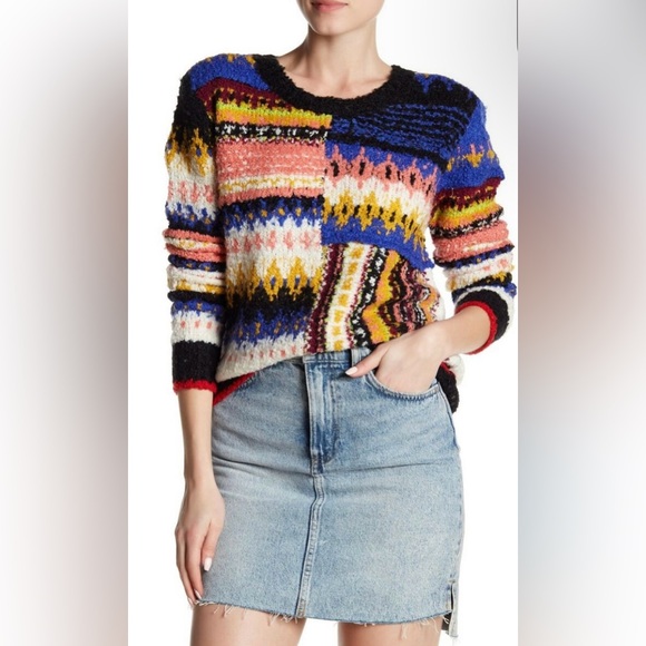 Free People Best Day Ever Sweater Women’s Size Medium, multicolor - Picture 2 of 15